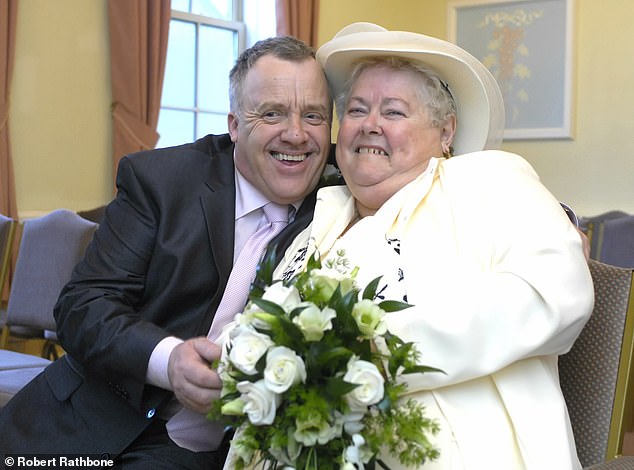 Clive Blunden, 65, and Brenda, 77, above in 2012, tied the knot in 2007. Clive made history when he became the first man in 500 years to marry his mother-in-law