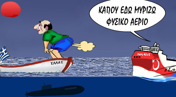 ΣΑΛΟΣ: Η γελοιογραφία με τον Καραγκιόζη και την Τουρκία που κάνει θραύση
