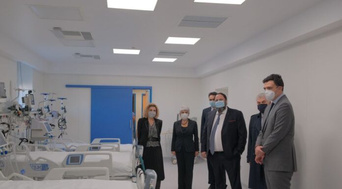 ΚΡΑΤΙΚΟ ΝΙΚΑΙΑΣ: Εγκαίνια για τις 12 νέες κλίνες ΜΕΘ – Δωρεά Μαρινάκη, Φράγκου και ΙΟΝ