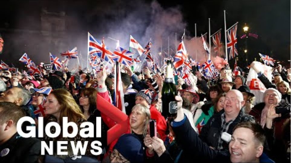 Brexit: People celebrate in London, U.K. as hour strikes marking departure from European Union