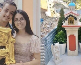 ΣΥΓΚΙΝΗΣΗ: Έχτισαν εκκλησάκι στη μνήμη της Κλαίρης και του Άρη που έχασαν τη ζωή τους στον σεισμό στη Σάμο