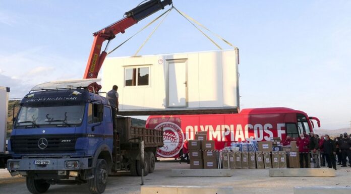 ΔΩΡΕΑ ΟΛΥΜΠΙΑΚΟΥ: Τέσσερις νέοι οικίσκοι έφθασαν στο Δαμάσι