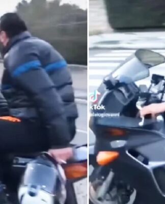 ΒΙΝΤΕΟ ΣΟΚ: Πατέρας έβαλε το παιδί του να οδηγήσει μηχανή – Τέρμα τα γκάζια και χωρίς κράνη