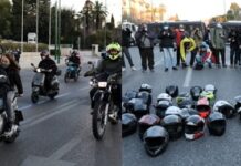 Μεγάλη μοτοπορεία διανομέων για τον 23χρονο Ιάσωνα, θύμα του τροχαίου στη Βουλή
