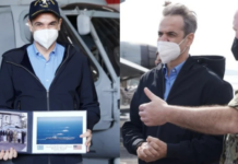 ΜΗΤΣΟΤΑΚΗΣ: Η «βόλτα» του Πρωθυπουργού στο θηριώδες αεροπλανοφόρο Αϊζενχάουερ