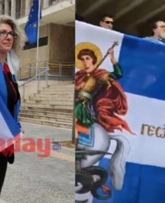 «Είσαι η νέα Μπουμπουλίνα»: Έψαλλαν τον εθνικό ύμνο στην μητέρα που εναντιώθηκε στα self tests