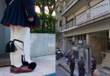 Σκηνές απείρου κάλλους: Εύζωνας στη φρουρά πλακώνεται με πρώην ΟΥΚά επειδή πήγε να του πάρει το όπλο