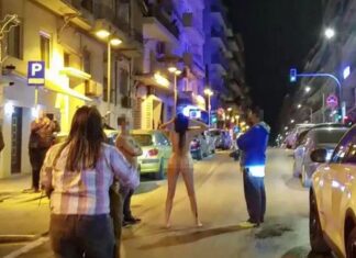Aπίστευτο: Βόλταρε ολόγυμνη στο κέντρο της Θεσσαλονίκης! (φωτό)