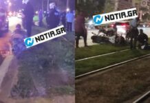 Φωτογραφίες: Αστυνομικός της ομάδας ΔΙΑΣ πέρασε με κόκκινο σε καταδίωξη και παρέσυρε πεζή