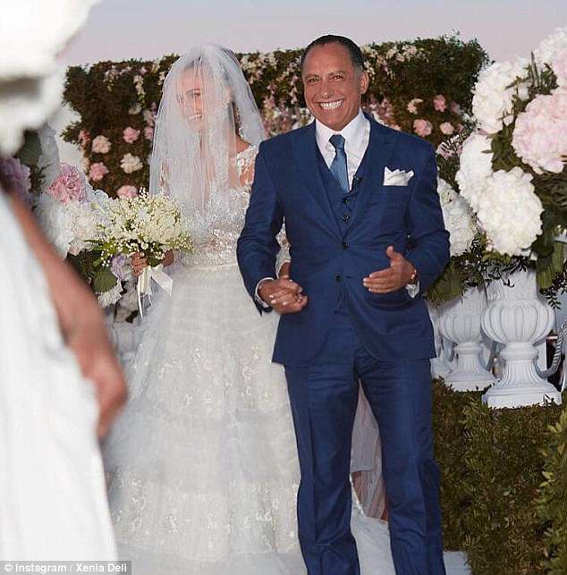 Deli married Ossama Fathi Rabah Al-Sharif, 65, on the popular Greek holiday island of Santorini in June 2016 in a clifftop ceremony costing Â£860,000