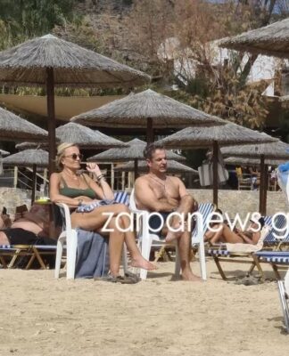 Kυριάκος Μητσοτάκης – Μαρέβα Γκραμπόφσκι: Στην παραλία Μαράθι στα Χανιά για μπάνιο!