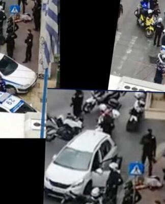 Εικόνες σοκ στο Κέντρο της Αθήνας: Ο Αλβανός κακοποιός πυροβολημένος στο έδαφος