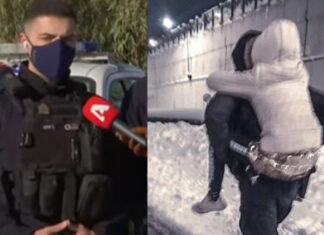 «Ηταν σαν να κουβαλάω το δικό μου παιδί» – Aυτός είναι ο αστυνομικός που μετέφερε το εγκλωβισμένο κοριτσάκι