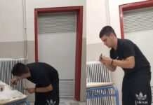 Υποκλινόμαστε στον μαθητή ΕΠΑΛ που στα κενά των μαθημάτων του, επισκευάζει τα θρανία του σχολείου!