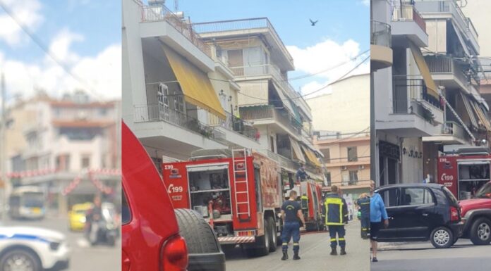 Πειραιάς: Μεγάλη κινητοποίηση της Πυροσβεστικής στην Παλιά Κοκκινιά (φωτο)