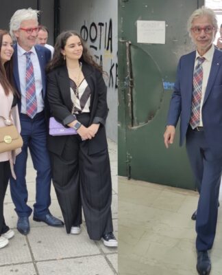 Ψήφισε μαζί με τις κόρες του ο Νίκος Βλαχάκος
