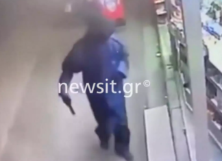 Βίντεο ντοκουμέντο με περιπτερά να αφοπλίζει ληστή στη Θεσσαλονίκη – Δείτε τη μάχη τους στην κάμερα
