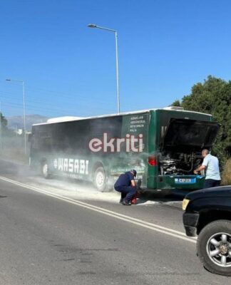 Συναγερμός στην Κρήτη: Φωτιά σε λεωφορείο αστικού ΚΤΕΛ γεμάτο επιβάτες
