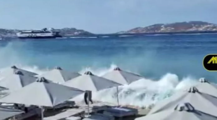 Τεράστια κύματα από απόνερα πλοίου τραυμάτισαν δυο λουόμενους στη Μύκονο