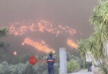 Ρόδος: Καίγεται το μοναστήρι της Παναγιάς της Υψενής – Εγκλωβισμένες οι μοναχές