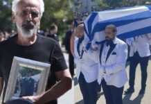Δάκρυσε η Παναγία: Θρήνος στην κηδεία του 27χρονο πιλότου Περικλή Στεφανίδη που έπεσε με το καναντέρ (βίντεο)