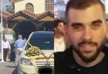 Με κίτρινα λουλούδια στα χέρια: Σπαραγμός στο τελευταίο αντίο στον 29χρονο που δολοφονήθηκε από χούλιγκαν στη Νέα Φιλαδέλφεια