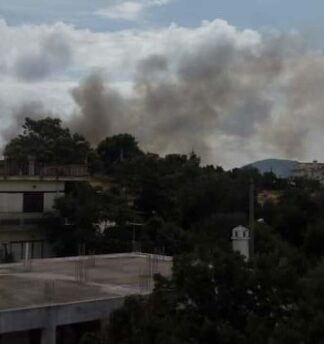 Σε εξέλιξη φωτιά στη Σταμάτα – Καίει δασική έκταση – Εστάλη μήνυμα από το 112