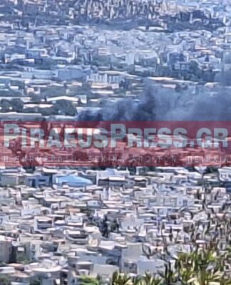 Μεγάλη φωτιά τώρα στο Αιγάλεω – Μήνυμα από το 112 (φωτο)