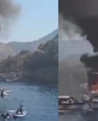 Έκτακτο – Μεγάλη φωτιά σε πολυτελές yacht με 110 επιβάτες: Πηδούν στη θάλασσα για να σωθούν