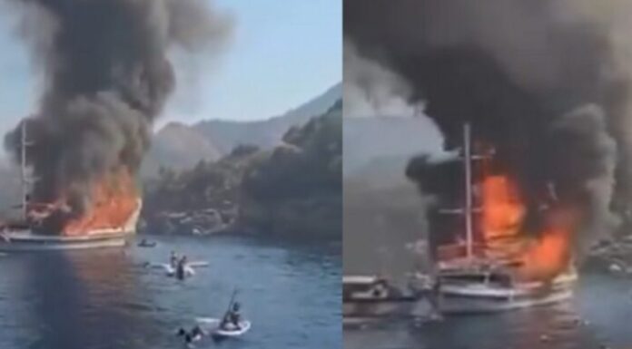 Έκτακτο – Μεγάλη φωτιά σε πολυτελές yacht με 110 επιβάτες: Πηδούν στη θάλασσα για να σωθούν