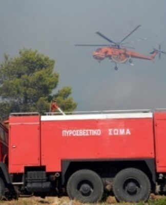 Φωτιά τώρα στη Σαλαμίνα – Επιχειρούν 2 αεροσκάφη και 1 ελικόπτερο
