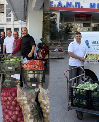 Δωρεά 250 κιλών φρούτων και λαχανικών από την Πάρο στο Νοσοκομείο Μεταξά! (φωτο + βίντεο)
