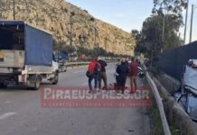 Τρομακτικό τροχαίο στο Σχιστό – Άνθρωπος στο οδόστρωμα (αποκλειστικές εικόνες)