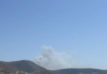 Φωτιά τώρα στην Πάρο: Μήνυμα 112 για εκκένωση από το Άσπρο Χωριό προς Δρυό