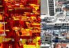 Καύσωνας: Οι δρόμοι της Αθήνας «ψήνονται» στους 57 βαθμούς Κελσίου