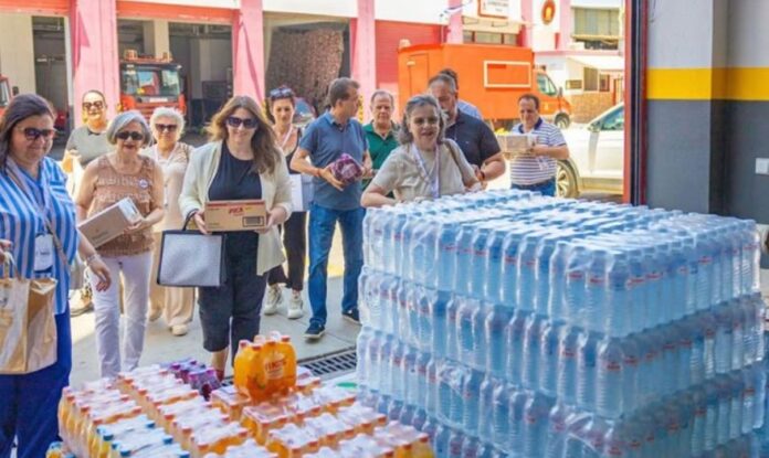 Συγκέντρωση ειδών διατροφής για τους Πυροσβέστες και τους Εθελοντές Πυροσβέστες